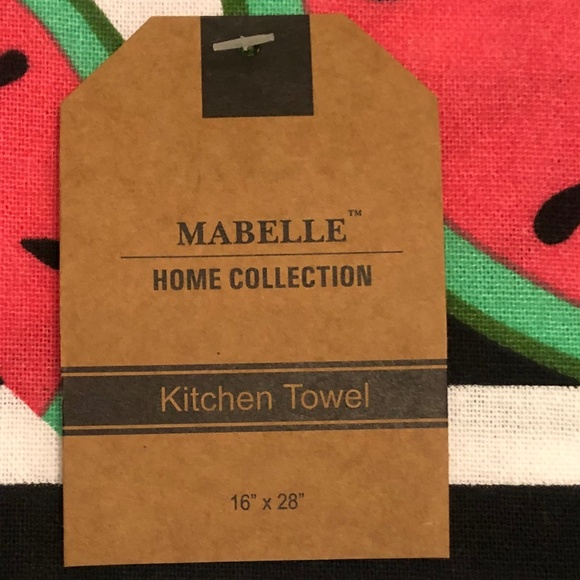 Set of 2 Pink Watermelon Kitchen Towel & Yellow Pineapple Towel 16" x 28" - Picture 4 of 9